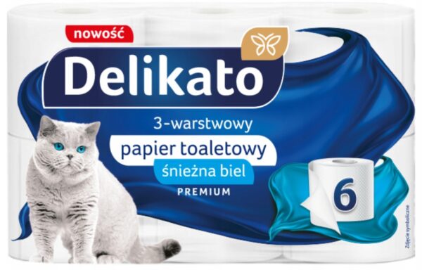 DELIKATO PAP.A'6 ŚNIEŻ.BIEL/CELU3W ZE