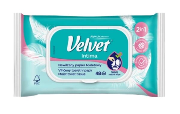 KIMBERLY VELVET PAPIER NAWILŻANY 48SZT INTIMA