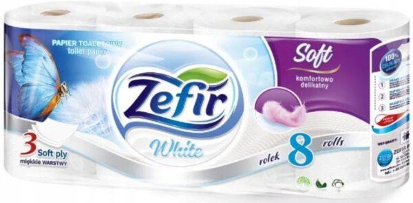 ZEFIR PAPIER TOALET SOFT 18 MB 3W 8SZT.
