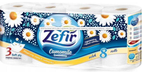 ZEFIR PAPIER TOALET SOFT RUMIANEK 18 MB 3W 8 SZT
