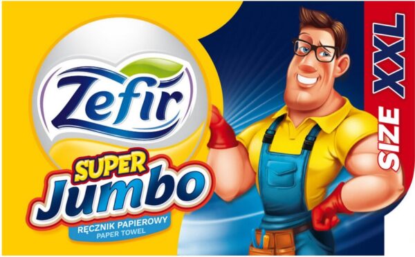 RĘCZNIK PAPIER. S/JUMBO 2W CELULOZA 100M OP 6 SZT.